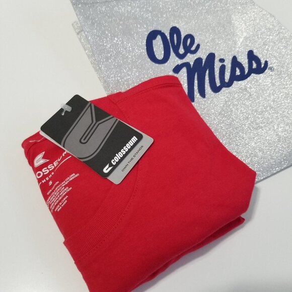 NWT COLOSSEUM Men's Red Ole Miss Rebels Hyperlocal T-Shirt Size S - Picture 4 of 6